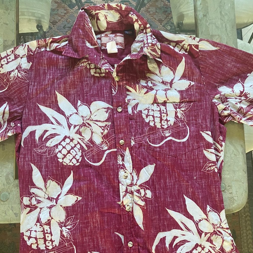 Hawaiin Relaxed Fit Button Down by RJC